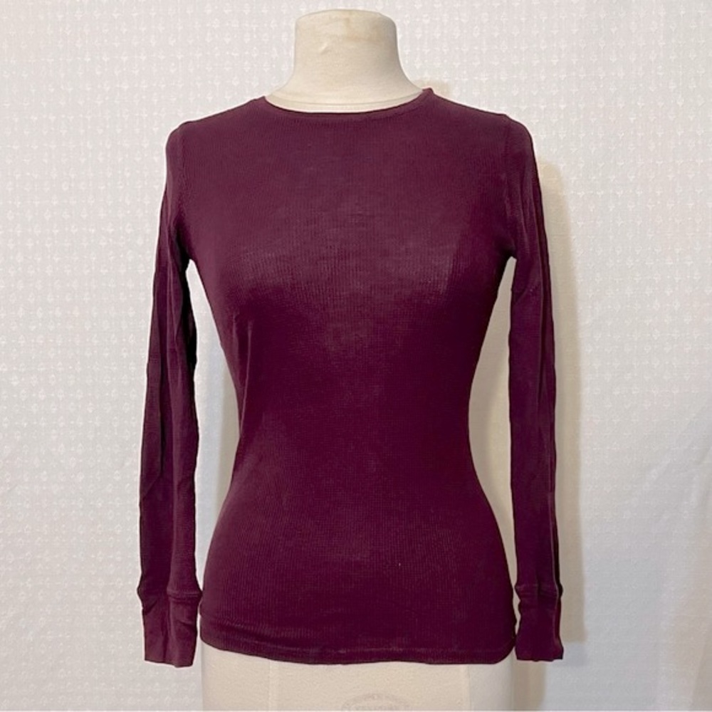 Purple waffle shirt